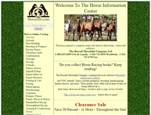 Tablet Screenshot of horseinfo.com